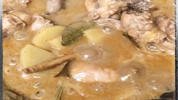 Resep rendang ayam kentang, lembut dan meresap.