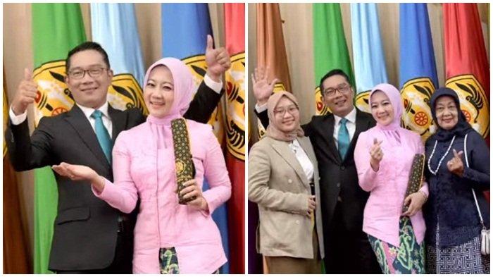 Momen Ridwan Kamil turut bangga terhadap Atalia Praratya yang berhasil meraih gelar Doktor.