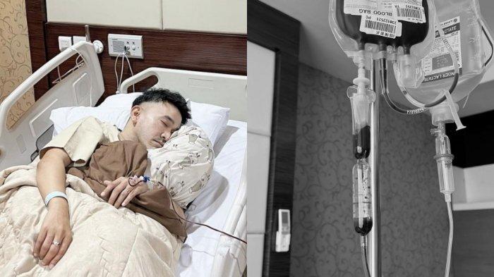 Ruben Onsu dilarikan ke rumah sakit hingga mendapat transfusi darah.