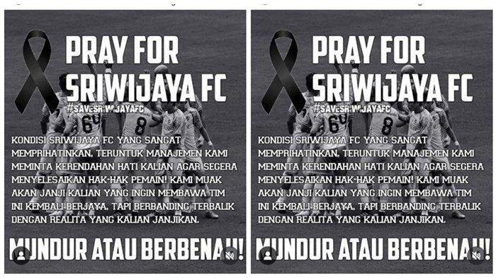 Seruan Pray For Sriwijaya FC yang menggema di medsos.