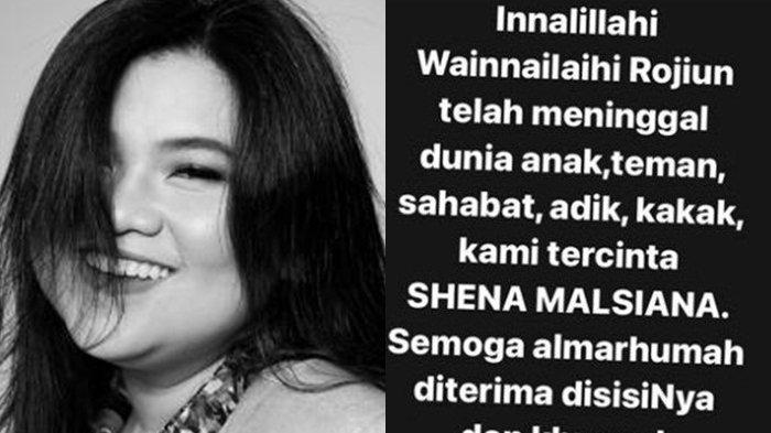 Shena Malsiana Jebolan X Factor Indonesia Meninggal, Sempat Lawan Penyakit Ginjal, Banjir Doa Artis
