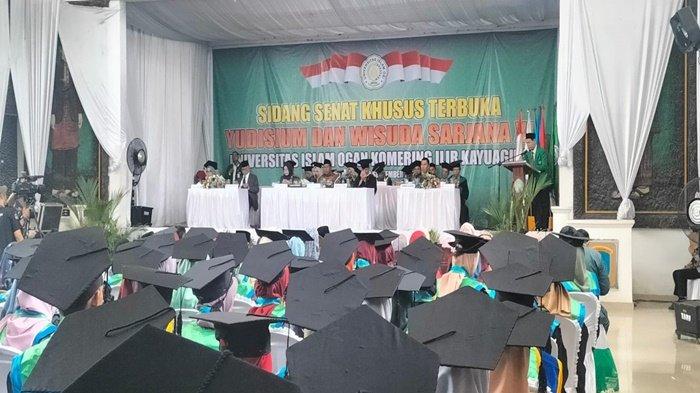 Sidang senat khusus terbuka Yudisium dan wisuda Sarjana Unicerstias Islam Ogan Komering Ilir Kayuagung
