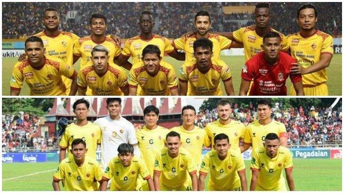 Skuad Sriwijaya FC musim 2018 (atas), skuad Sriwijaya FC musim (2023).