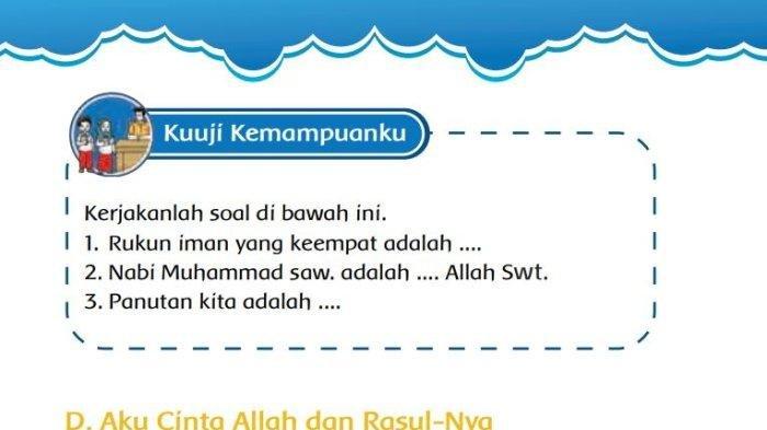 Soal PAI kelas 1 SD buku Kurikulum Merdeka halaman 26