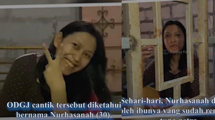 Sosok ODGJ cantik Nurhasanah viral di media sosial. Nurhasanah dikerangkeng ibunya di samping rumah.