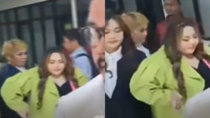 LISA MARIANA SIDANG - Tangkapan layar YouTube Intens Kamis (29/5/2025). Susah jalan pasca potong lambung, Lisa Mariana Nekat datang ke persidangan Ridwan Kami