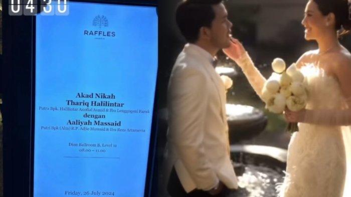 Thariq dan Aaliyah Massaid akan melangsungkan akad nikah hari ini Jumat (26/7/2024)