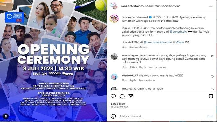 Turnamen Selebriti 8 Juli 2023 akan segera tayang, penampilan spesial dari Anneth Delliecia.