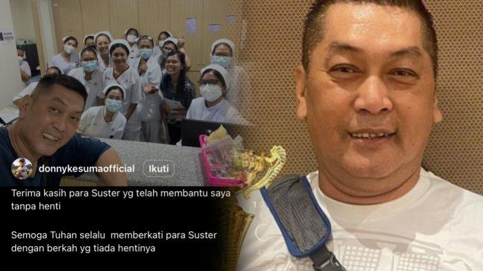 Ucapan terima kasih Donny Kesuma kepada tenaga medis yang merawatnya
