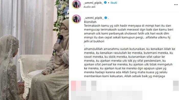 Umi Pipik mengaku didatangi Uje lewat mimpi