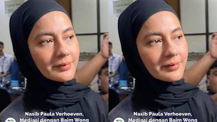 Video Nasib Paula Verhoeven, Mediasi dengan Baim Wong Tak Temui Titik Terang Mata Berkaca kaca