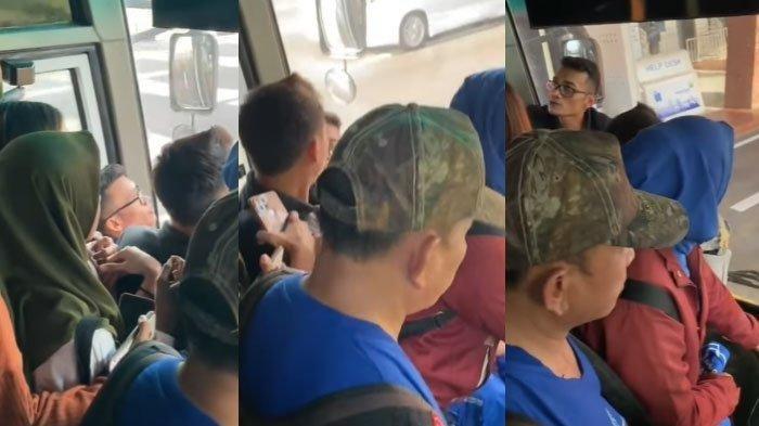 Viral Pria Marah di Bus Minta Sopir Tabrakan Kendaraan, Penumpang Panik Pelaku Minta Tambah Kecepatan