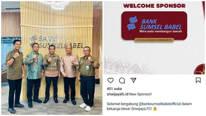 Manajer Tim Sriwijaya FC/Direktur Marketing PT SOM/Kadis ESDM Sumsel H Hendriansyah, Kadispora Sumsel H Rudi Irawan bersama pejabat BSB di Kantor BSB usai melakukan pertemuan menindaklanjuti arahan Pj Gubernur untuk membantu kriris keuangan SFC.