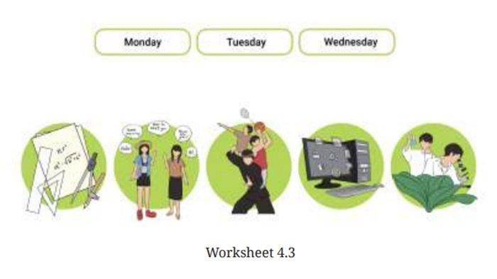 Worksheet 4.3 Bahasa Inggris kelas 7 SMP halaman 158 Kurikulum Merdeka