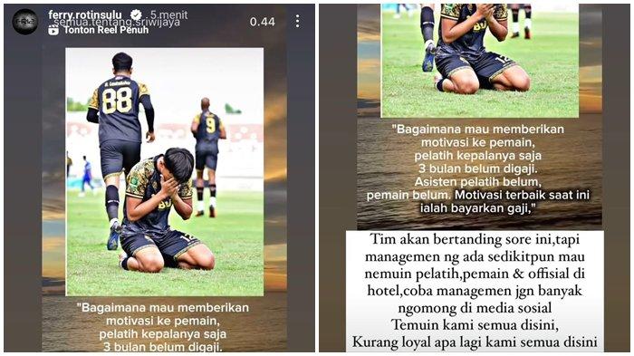 Jelang laga home perdana babak playoff degradasi Pegadaian Liga 2 2024/25, legend Sriwijaya FC Ferry Rotinsulu menyindiri tidak ada sedikitpun manajemen yang menyambangi skuat tim.
