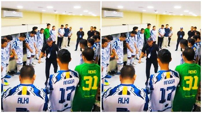 AMIR BERI MOTIVASI - Coach Amirul Mukminin memberikan motivasi kepada skuat RSUD Siti Fatimah yang mengalahkan Dishub 7-0 pada pembukaan Kejuaraan Piala Gubernur Sumsel Antar OPD di Stadion Bumi Sriwijaya Palembang, Senin (2/6/2025) sore.