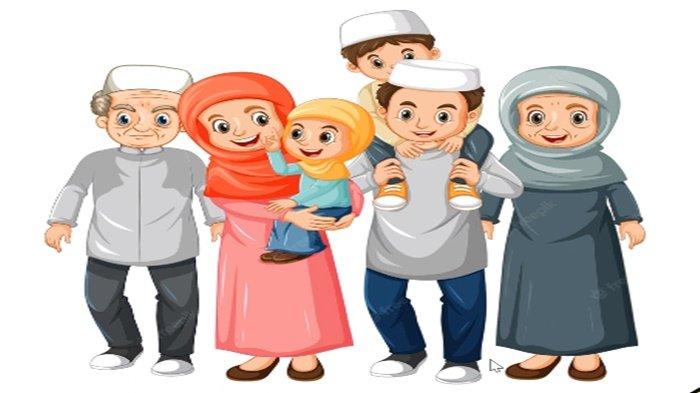 Gambar 20 latihan soal Bahasa Inggris Kelas 1 SD Unit 10 Kurikulum Merdeka & kunci jawaban, Aisyah's Family.