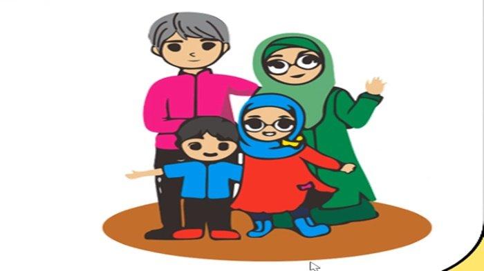 Gambar 20 latihan soal Bahasa Inggris Kelas 1 SD Unit 10 Kurikulum Merdeka & kunci jawaban, Aisyah's Family.
