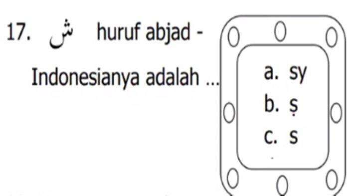 Gambar latihan soal Baca Tulis Qur'an Kelas 1 SD semester 1 Kurikulum Merdeka.