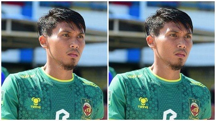 BAN KAPTEN - Hapit Ibrahim saat mengenakan ban kapten Sriwijaya FC musim 2023/24 lalu.