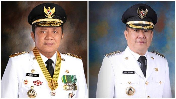 Mantan Gubernur Sumsel H Herman Deru SH MM dikabarkan bakal berpasangan dengan mantan Bupati Lahat H Cik Ujang SH.