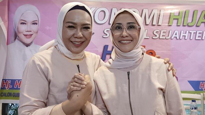 Ir Holda, Balon Gubernur Sumsel salam komando dengan bakal pasangannya Hj Meli Mustika SE MM siap maju Pilkada Sumsel 2024.