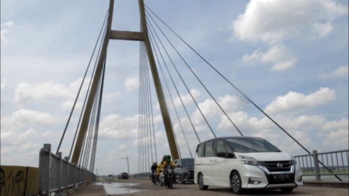Jembatan Pesona Tanjung Senai di Kabupaten Ogan Ilir Provinsi Sumatera Selatan