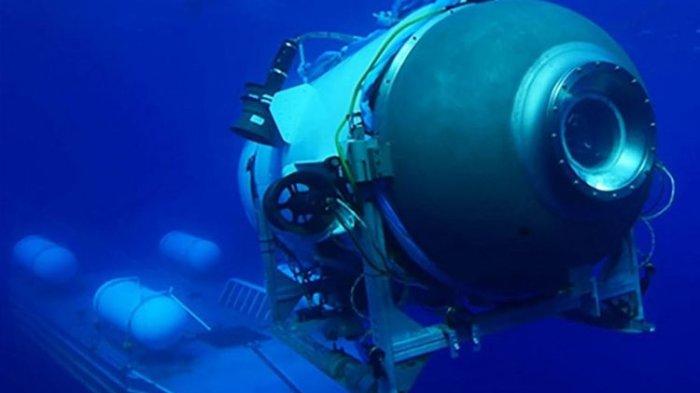 Foto kapal selam wisata Titanic milik OceanGate Expeditions yang hilang sejak menyelam pada Minggu (18/6/2023). Kapal selam ini mengangkut lima orang di dalamnya.