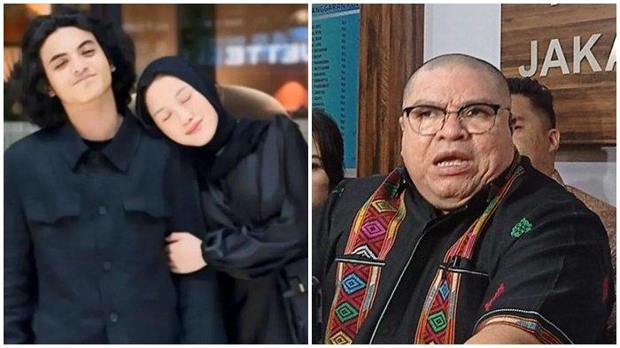(kiri) Potret Vadel Badjideh bersama Lolly (kanan) Kuasa hukum Vadel Badjideh, Razman Nasution.