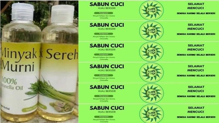 Penampakan minyak Atsiri dan sabun dari minyak jelantah (handout)