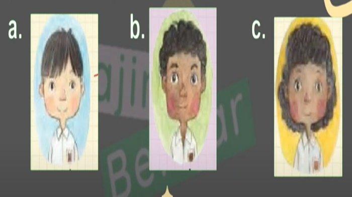 Gambar latihan soal Bahasa Indonesia Kelas 1 SD Bab 6 semester 2 Kurikulum Merdeka, Berbeda Itu Tak Apa.