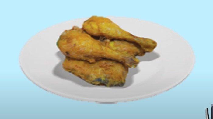 Gambar soal dan jawaban Bahasa Inggris kelas 3 SD BAB 3 semester 1, I Have Fried Chicken For Breakfast.