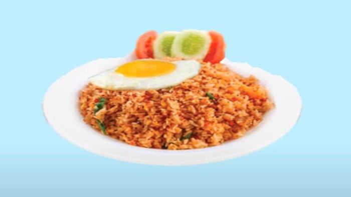 Gambar soal dan jawaban Bahasa Inggris kelas 3 SD BAB 3 semester 1, I Have Fried Chicken For Breakfast.