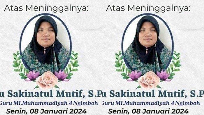 Inilah sosok Sakinatul Mutif guru maju calon legislatif DPR RI, partai Gerindra Dapil Jatim yang meninggal sebelum Pemilu 2024, kini raup suara 16 ribu.