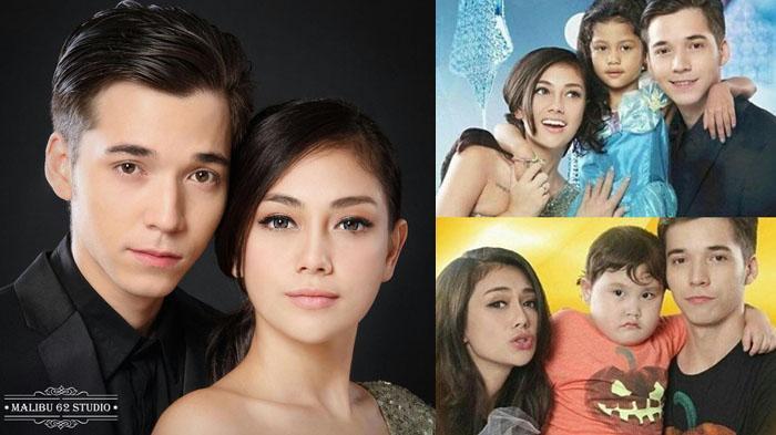 Stefan William (kiri) dan Celine Evangelista sebelum terjadinya perceraian.