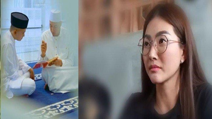 MUALAF - Foto kolase suasana Ruben Onsu jadi mualaf dan Sarwendah. Tulis pesan untuk anak-anaknya menjadi unggahan Sarwendah usai Ruben Onsu umumkan resmi mualaf.
