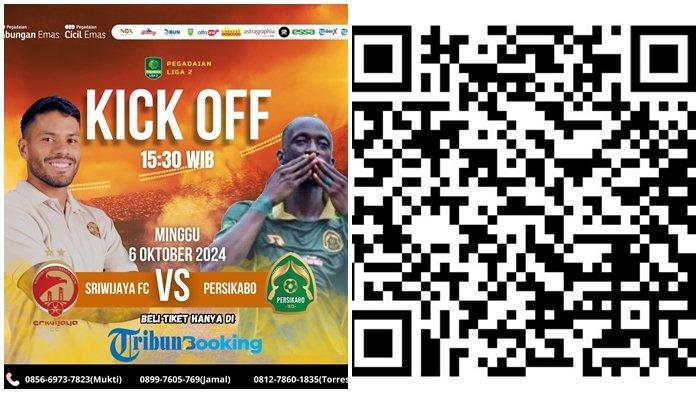 Berikut daftar tiket online yang disiapkan untuk pertandingan lanjutan Liga 2 Sriwijaya FC vs Persikabo 1973 yang akan berlangsung di Stadion Gelora Sriwijaya Jakabaring Palembang, Minggu (6/10/2024) pukul 15.30 WIB.