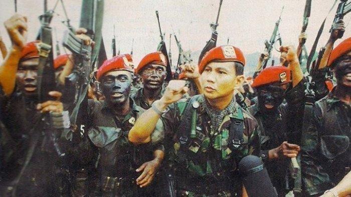 Prabowo Subianto saat menjabat Danjen Kopassus