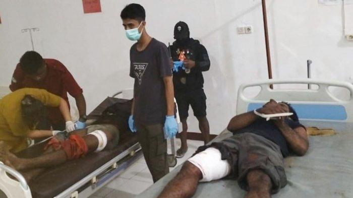 Dua anggota kelompok kriminal bersenjata (KKB) yang berhasil dilumpuhkan Satgas Damai Cartenz di sekitar Kali Go, Distrik Dekai, Kabupaten Yahukimo.