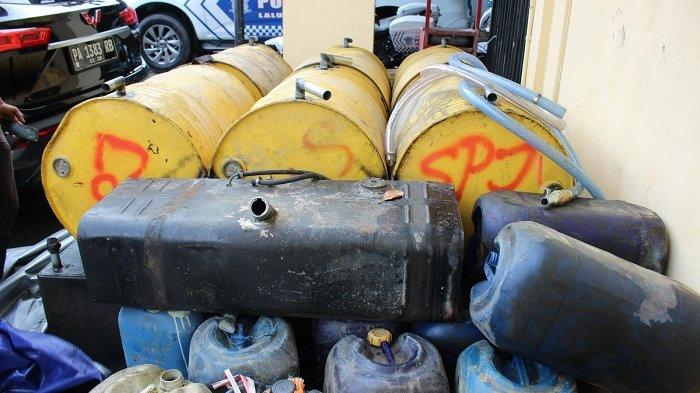 Hasil razia di beberapa SPBU Kota Jayapura yang dilakukan Polda Papua, untuk merespin keluhan masyarakat soal penumpukan kendaraan di area SPBU, Selasa (10/09/2024).