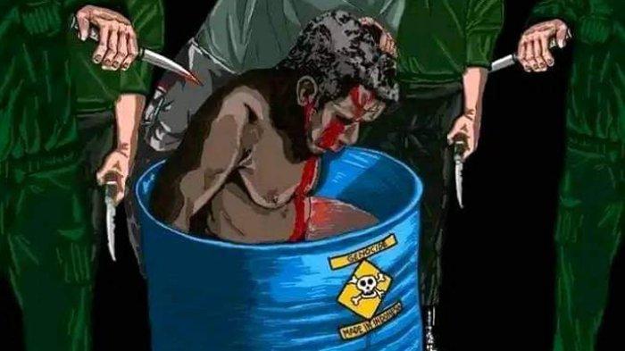 ILUSTRASI - Beredar potongan video yang memerlihatkan seorang lelaki masyarakat asli papua (OAP) tengah disiksa atau tindakan main hakim sendiri oleh sejumlah oknum yang diduga merupakan aparat keamanan.