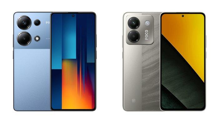 PERBANDINGAN HP - Tangkapan layar tampilan HP POCO M6 Pro dan POCO M7 Pro 5G yang diambil dari website Mi.co.id, Kamis (10/4/2025).