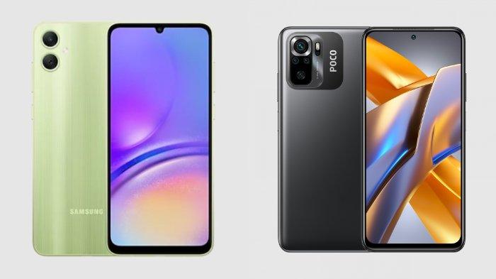Samsung Galaxy A05 dan Xiaomi POCO M5s