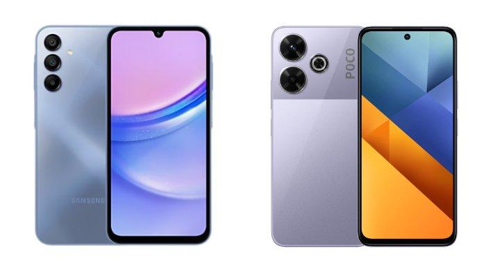 Samsung Galaxy A15 dan Xiaomi POCO M6