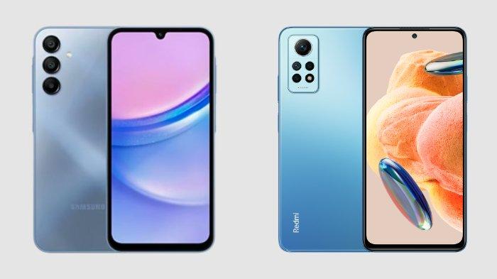 Samsung Galaxy A15 dan Xiaomi Redmi Note 12 Pro