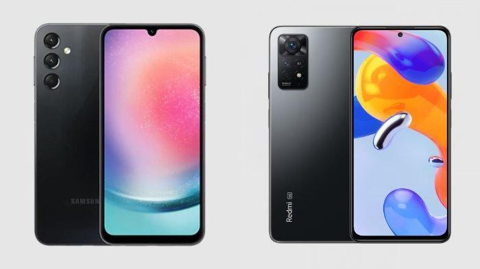 Samsung Galaxy A24 dan Xiaomi Redmi Note 11 Pro 5G