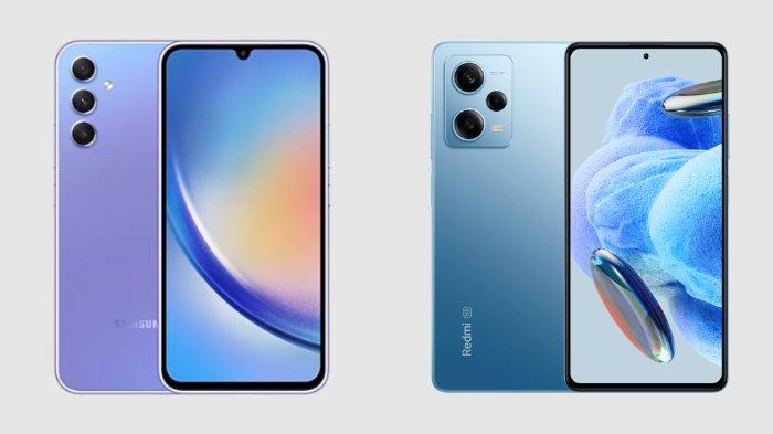 Samsung Galaxy A34 5G dan Xiaomi Redmi Note 12 Pro 5G