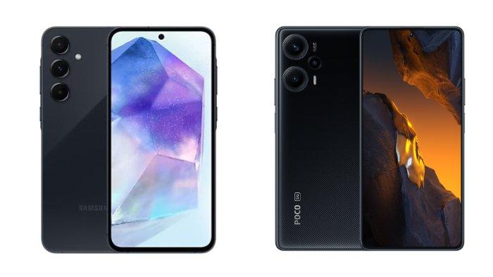 Samsung Galaxy A55 5G dan Xiaomi POCO F5