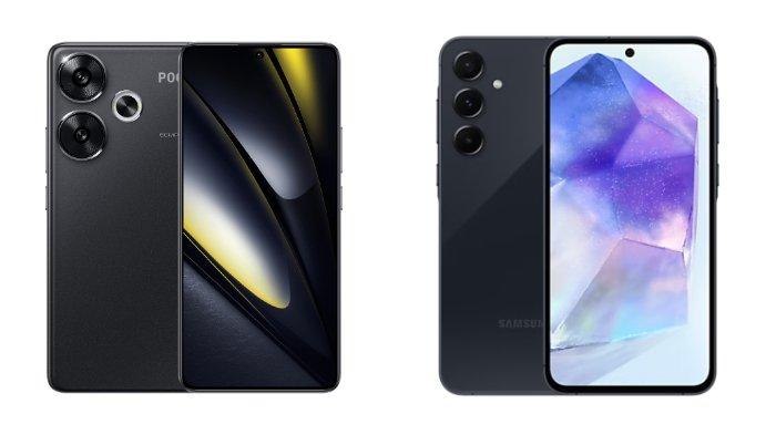 Samsung Galaxy A55 5G dan Xiaomi POCO F6