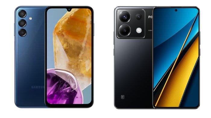 Samsung Galaxy M15 5G dan Xiaomi POCO X6 5G